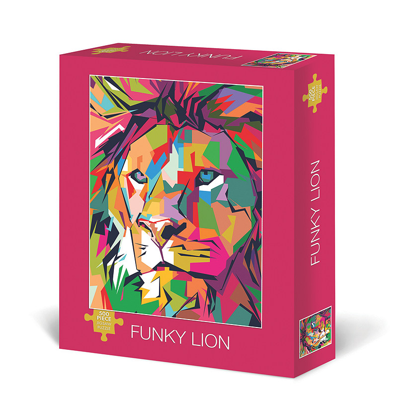 Willow Creek Press Funky Lion 500-Piece Puzzle Image