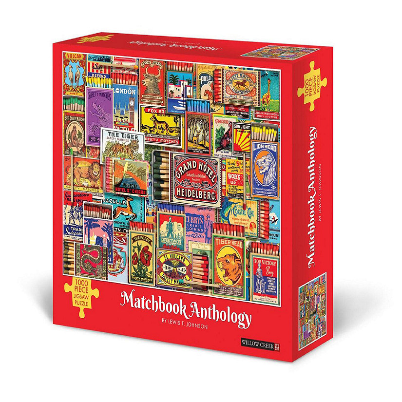 Willow Creek Press Matchbook Anthology 1000-Piece Puzzle Image