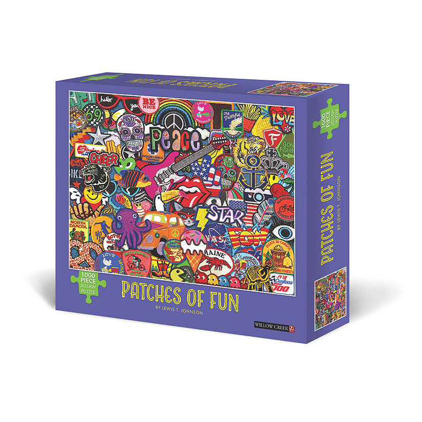 Willow Creek Press Patches of Fun 1000-Piece Puzzle Image