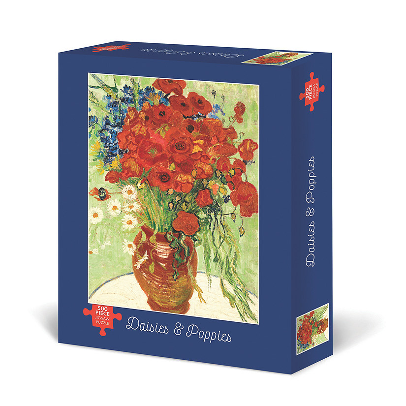 Willow Creek Press Van Gogh Daisies & Poppies 500-Piece Puzzle Image