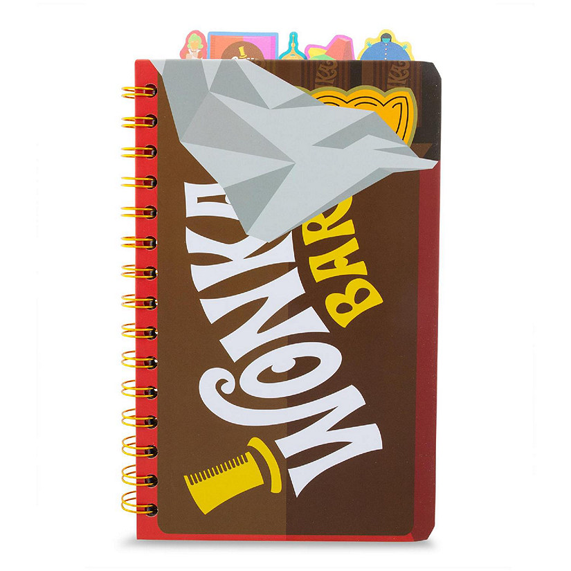 Willy Wonka Bar 5-Tab Spiral Notebook With 75 Sheets Image