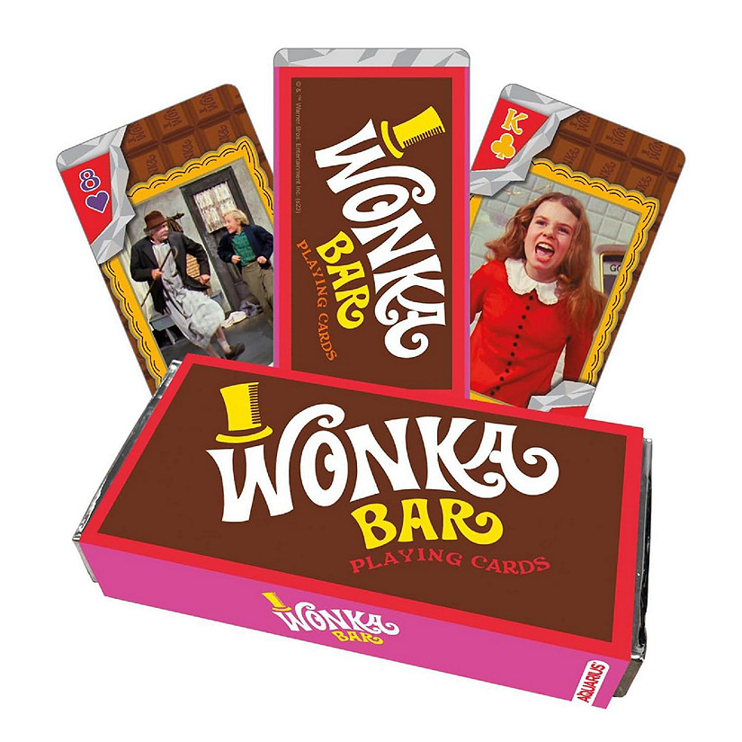 Willy Wonka Wonka Bar Playing Cards Image