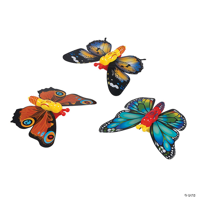 Wind-Up Butterfly Toys - 12 Pc. Image