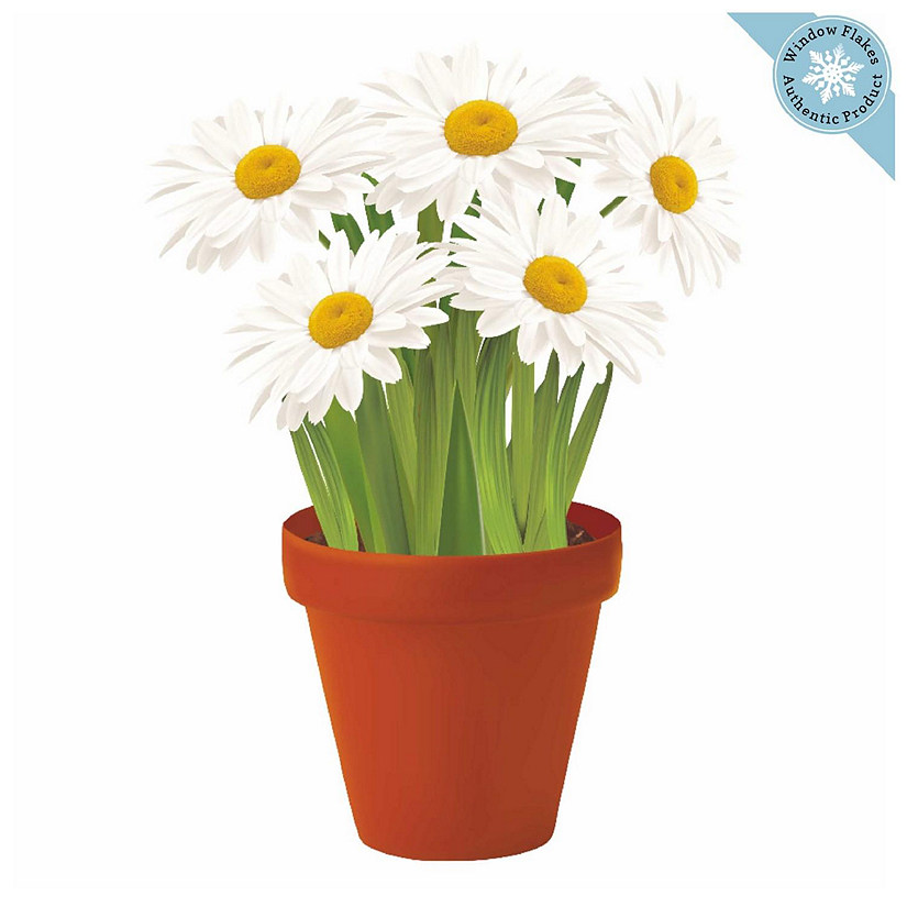 Window Flakes Window Clings Daisies Potted Plant/potted Flowers