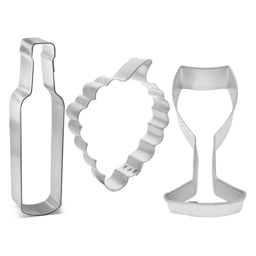 Wine 3 Piece Cookie Cutter Set Image