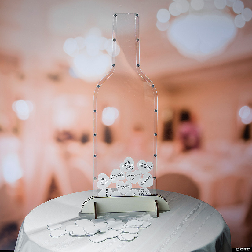 Wine Bottle-Shaped Guest Book Image