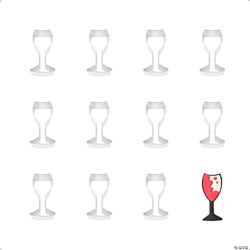 Wine Glass 4" Cookie Cutters Image