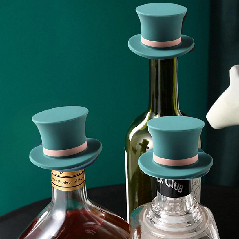Wine Stopper Green Magic Top Hat 2 Pack Image