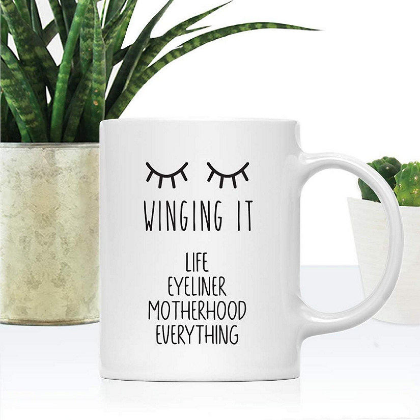 Winging It Motherhood Ceramic Mug Image