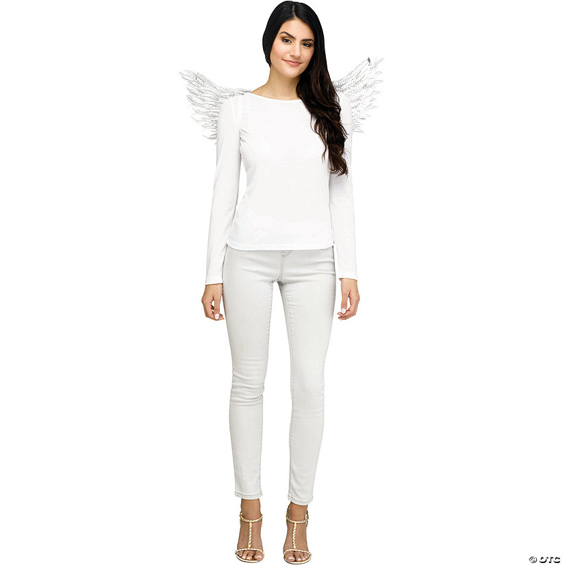 Wings Angel Embossed White Image