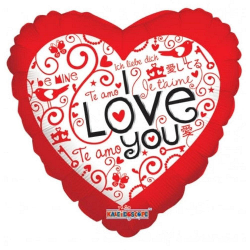 Winner Party - 4" - Red - Heart Shaped Balloons Image