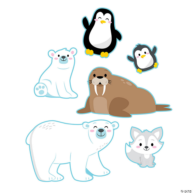 Winter Animals Cutouts - 6 Pc. Image