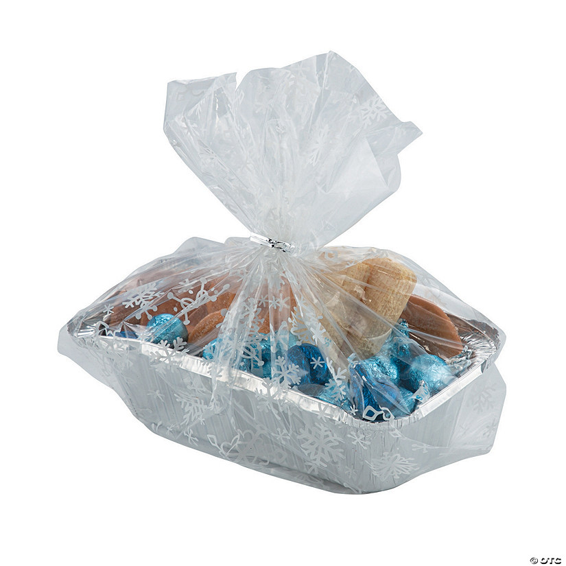 Winter Bread & Treat Container with Cellophane Bags - 12 Pc. Image