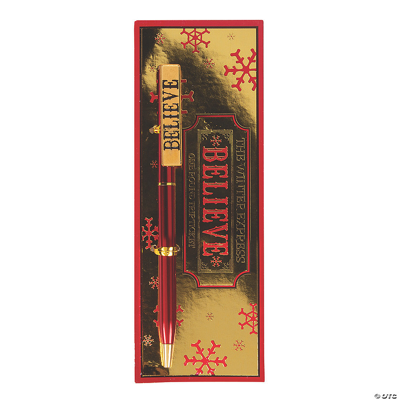 Winter Express Believe Bookmarks with Pen - 12 Pc. Image