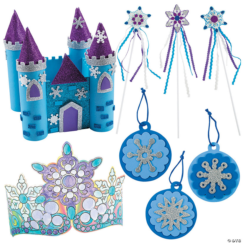 Winter Princess Craft Kit Assortment Makes 42 Oriental Trading   Winter Princess Craft Kit Assortment Makes 42~14106326