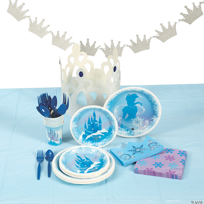 Winter Princess Tableware Kit for 8 Image