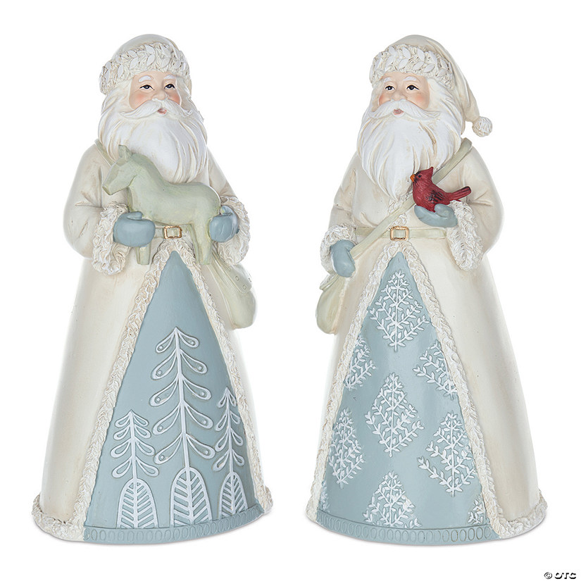 Winter Santa Figurine (Set Of 2) 10.5"H Resin Image