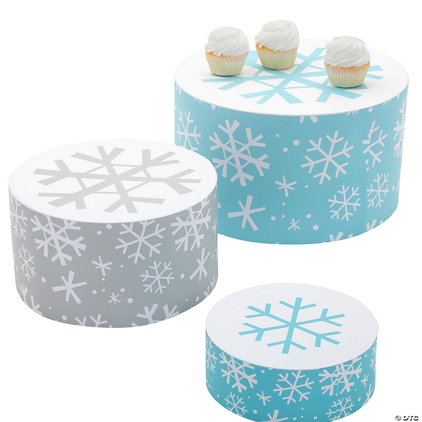 Winter Snowflake Treat Stands - 3 Pc. Image