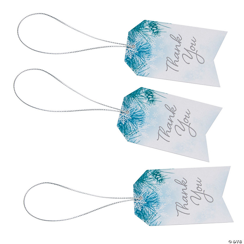 Winter Wedding Thank You Tags - 24 Pc. Image