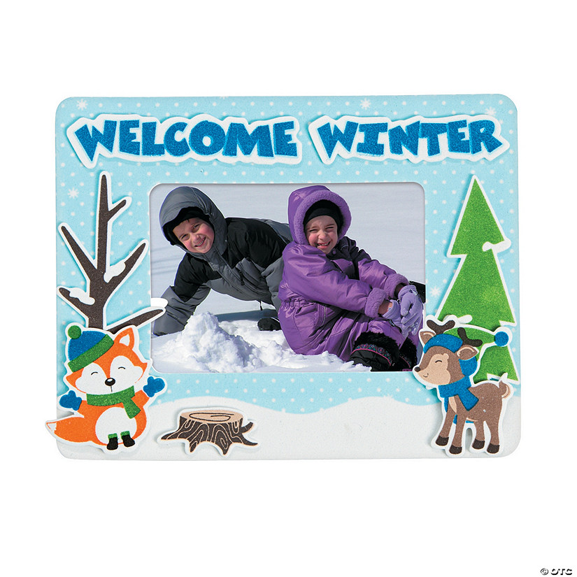 Winter Woodland Picture Frame Magnet Craft Kit - Makes 12 Image