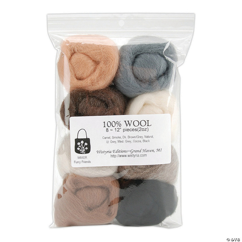 Wistyria Editions Wool Roving 8/Pkg Image