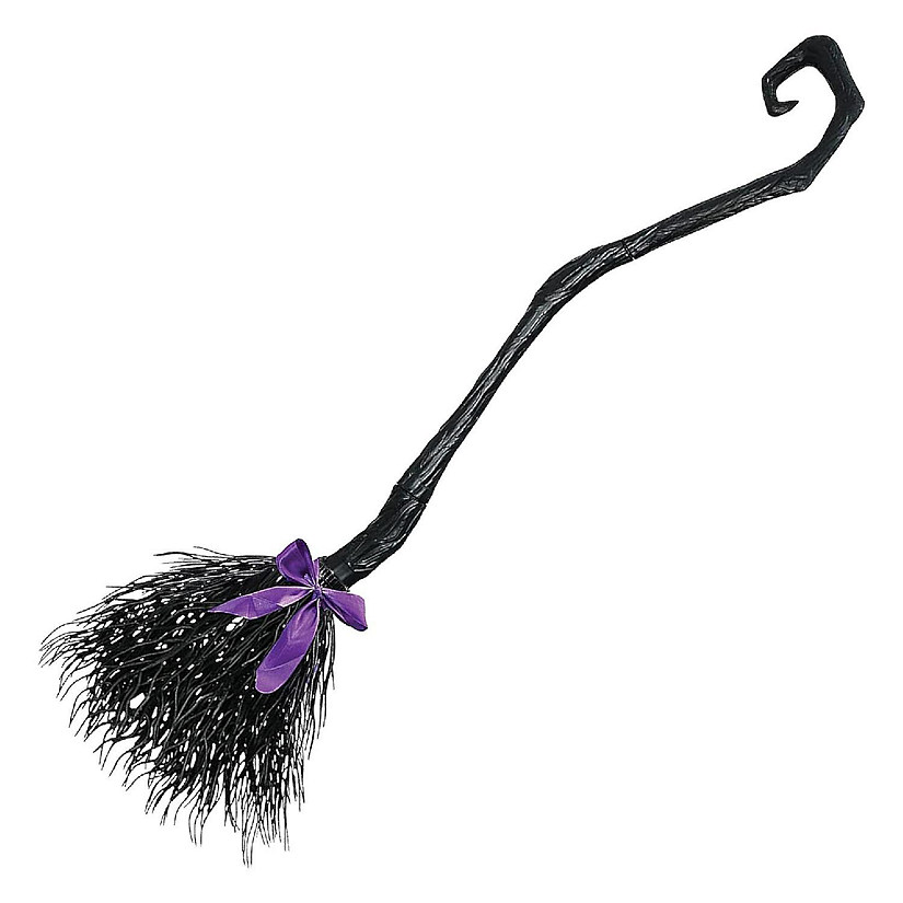 Witch Broom Black Costume Accessory Image