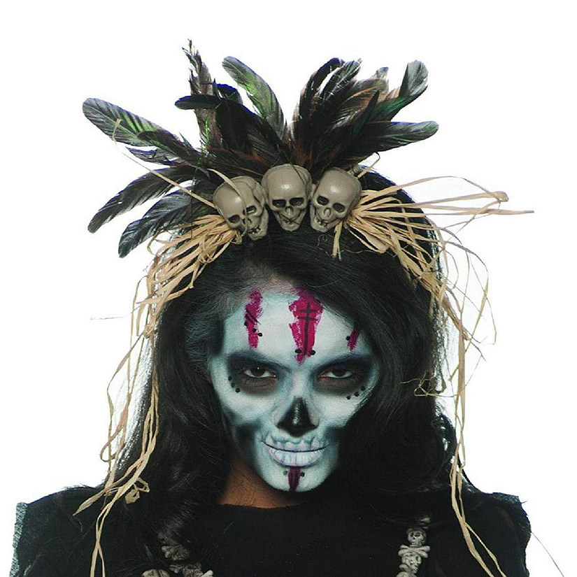 Witch Doctor Adult Costume Headband - One Size Image