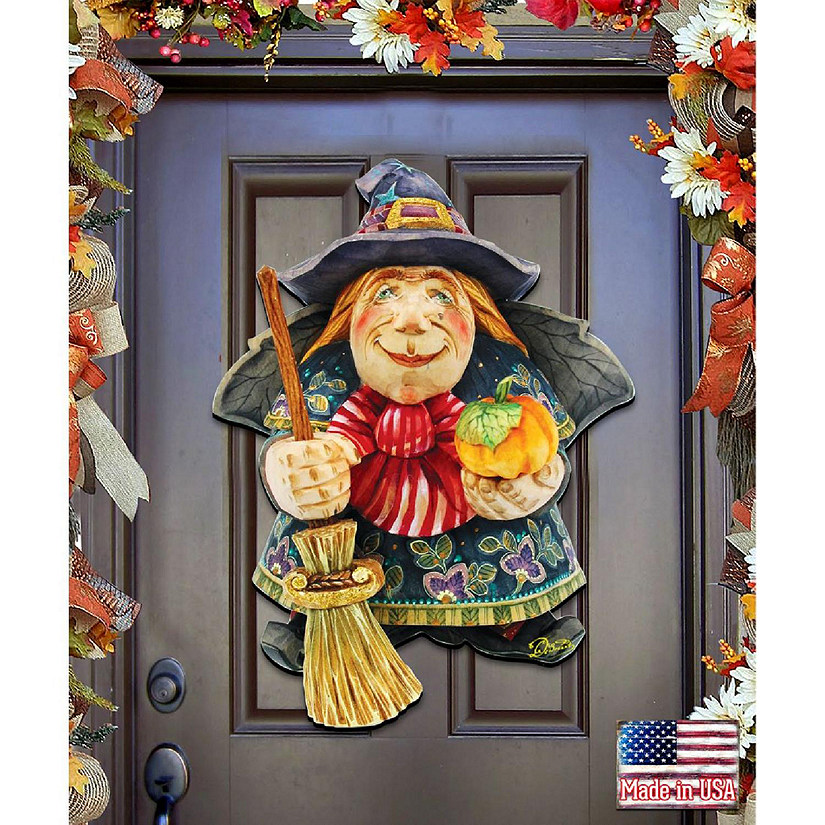 Witch Halloween Door Decor by G. Debrekht Image