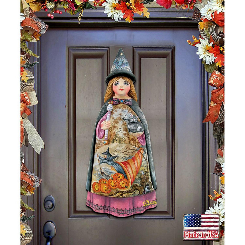 Witch Halloween Door Decor by G. Debrekht Image