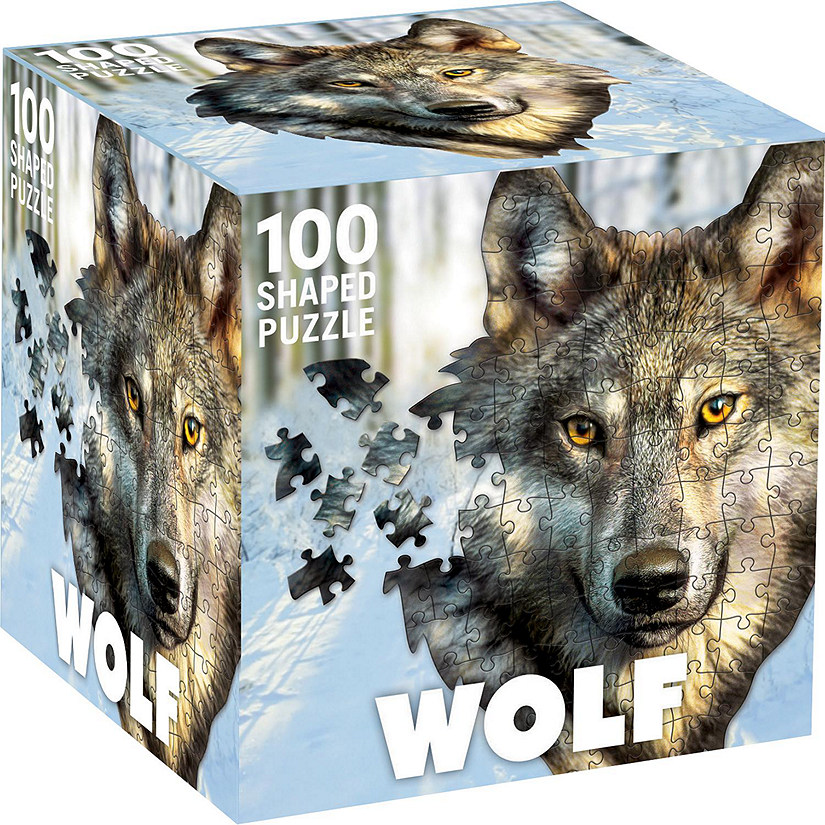 Wolf 100 Piece Shaped Jigsaw Puzzle Image