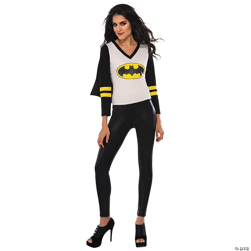 Women&#8217;s Batgirl Sporty Tee with Cape Costume Image
