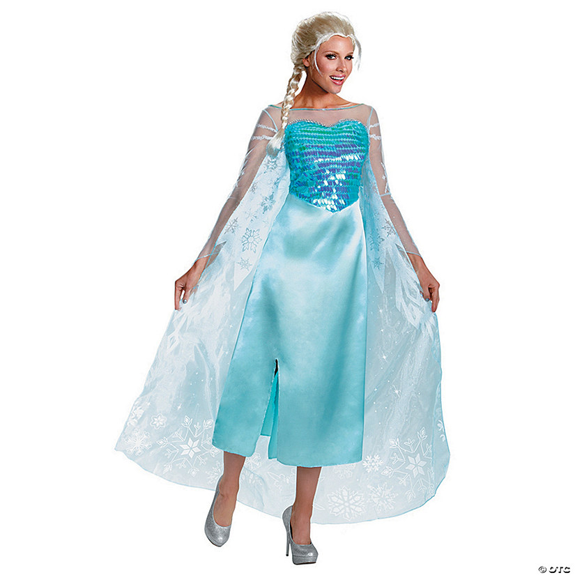 Women’s Deluxe Frozen™ Elsa Costume Oriental Trading