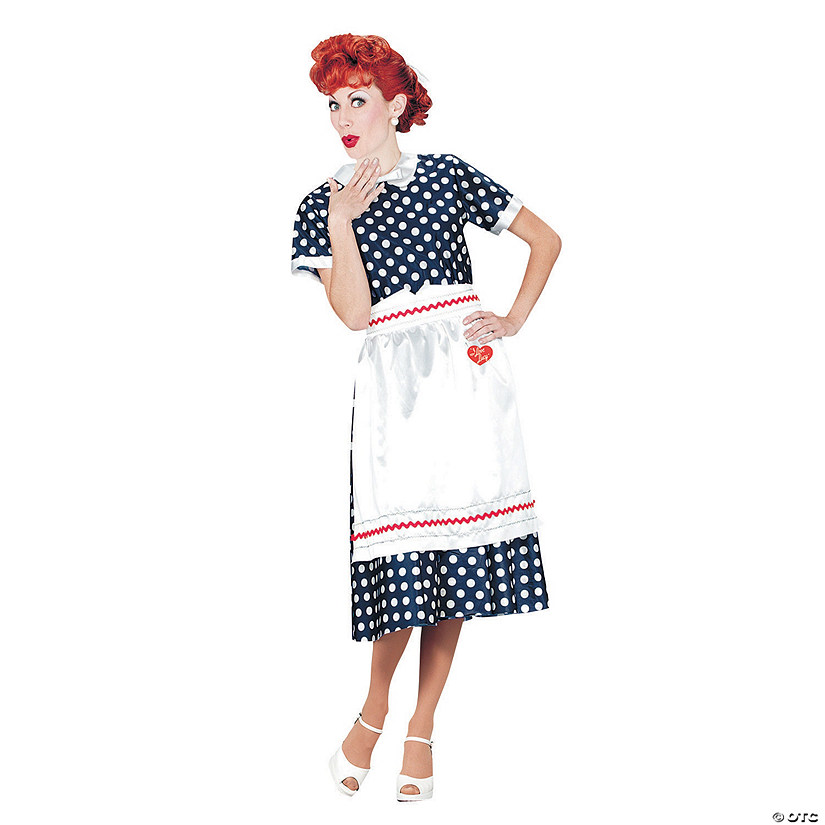Women&#8217;s I Love Lucy&#174; Polka Dot Dress Costume - Extra Large Image