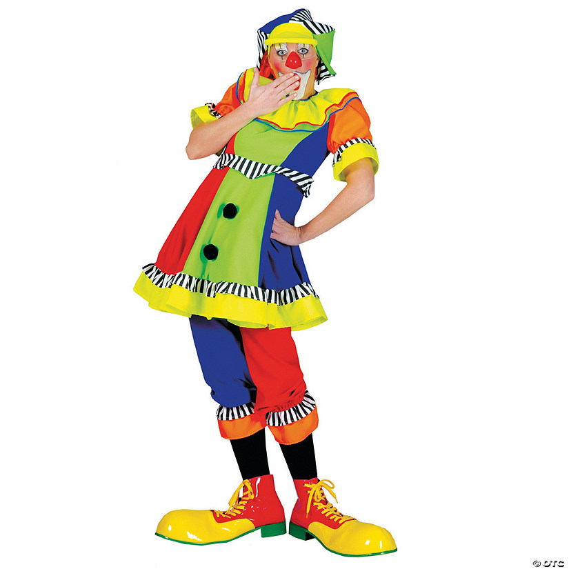 Women’s Spanky Stripes Clown Costume