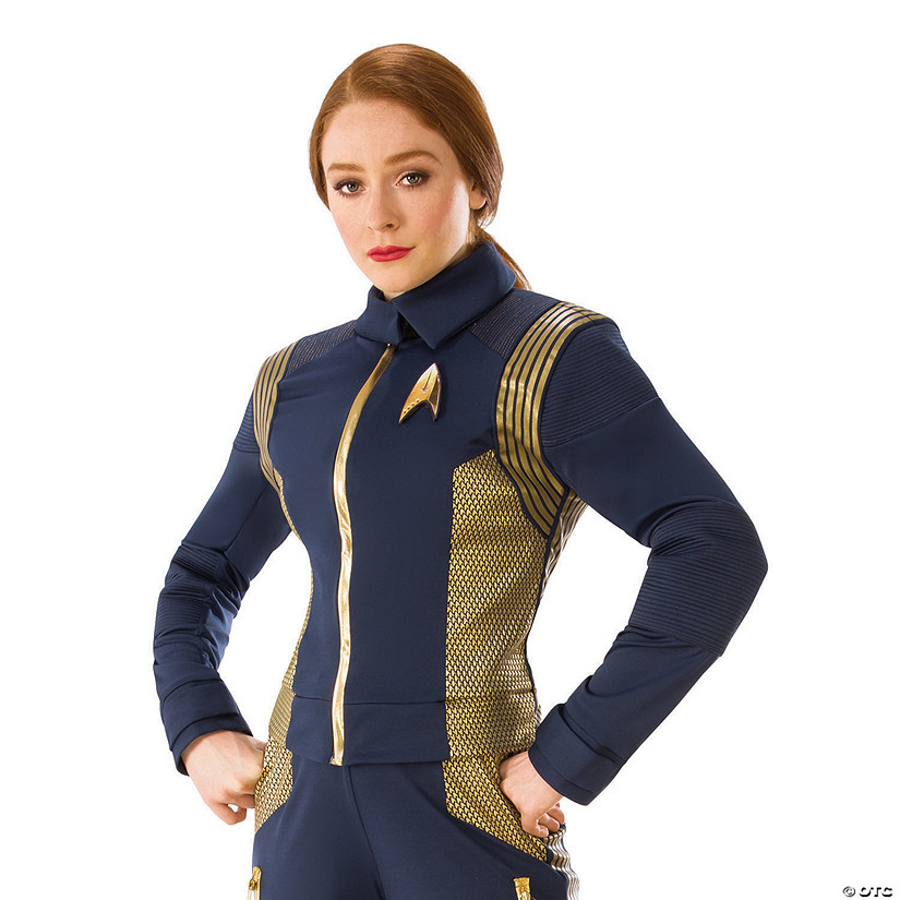 Women&#8217;s Star Trek: Discovery&#8482; Gold Command Uniform Costume Image