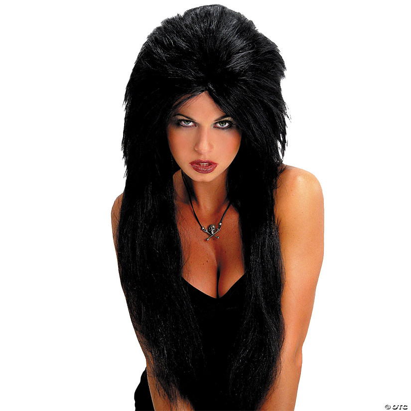 Women's Black Vampiress Wig Image