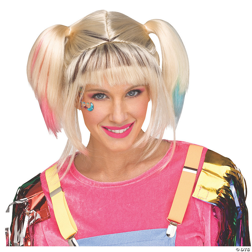 Women's Blonde Rascal Roller Derby Wig Image