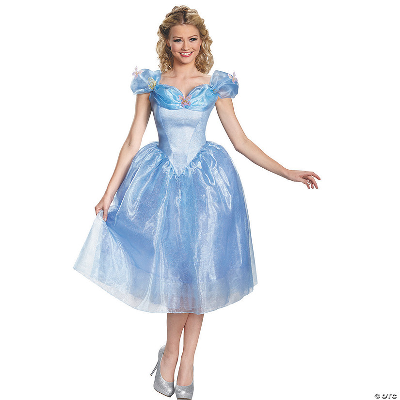 Women's Deluxe Cinderella Movie Costume - Extra Small Image