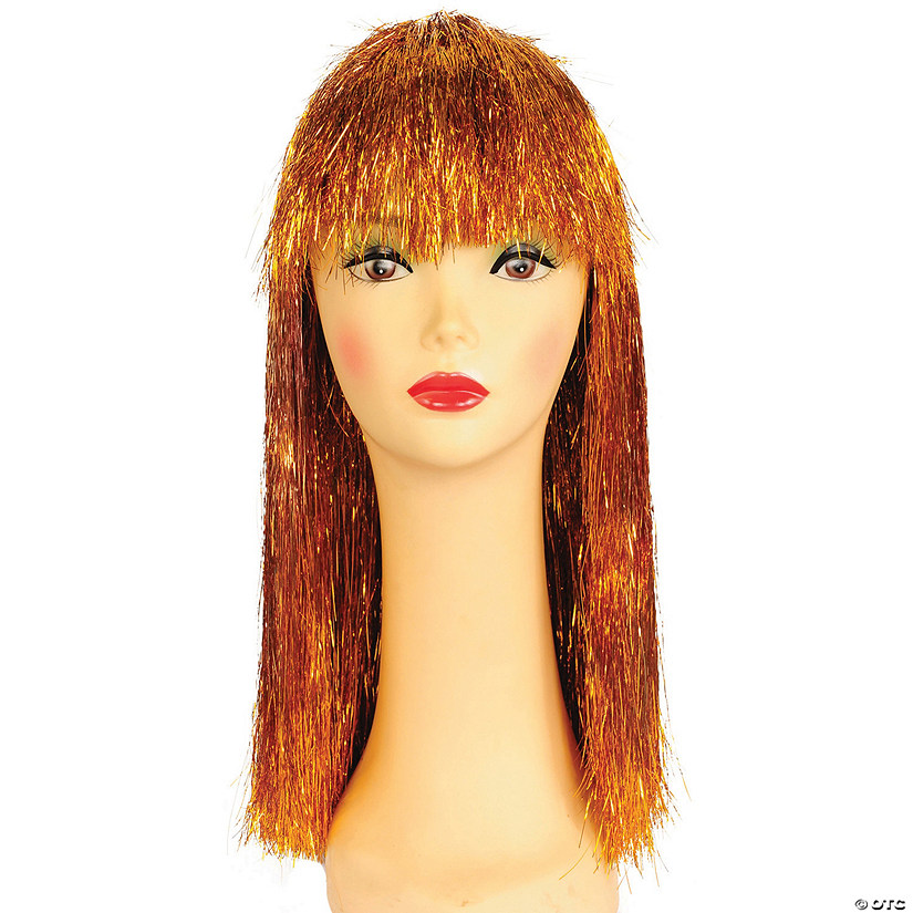 Women's Long Tinsel Pageboy Wig Image