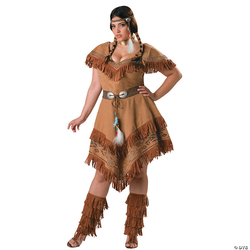 Womens Native American Maiden Halloween Plus Size Costume