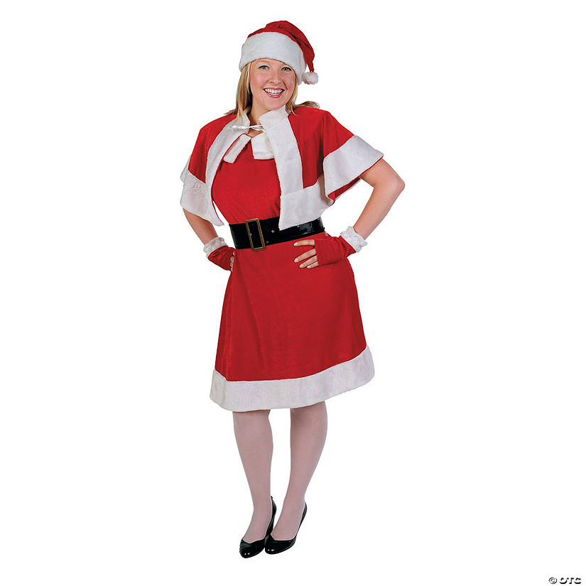 Women's Plus Size Holiday Miss Santa Claus Costume - XXL