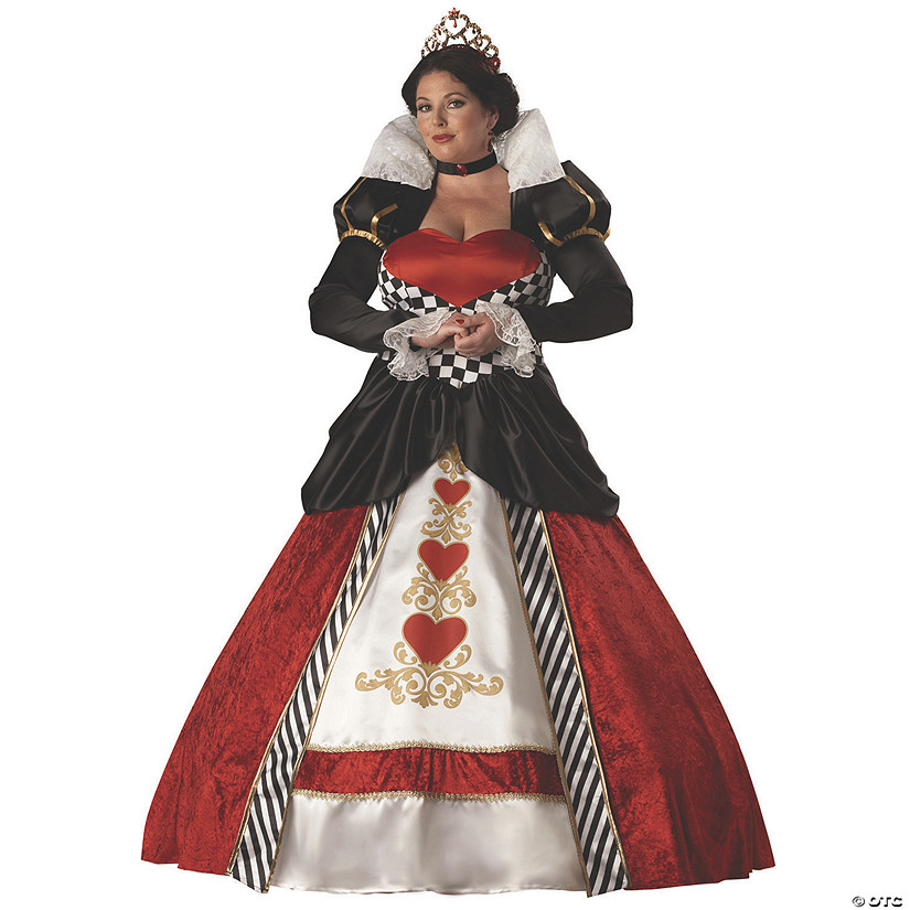 Women's Plus Size Queen Of Hearts Costume - XXXL Image