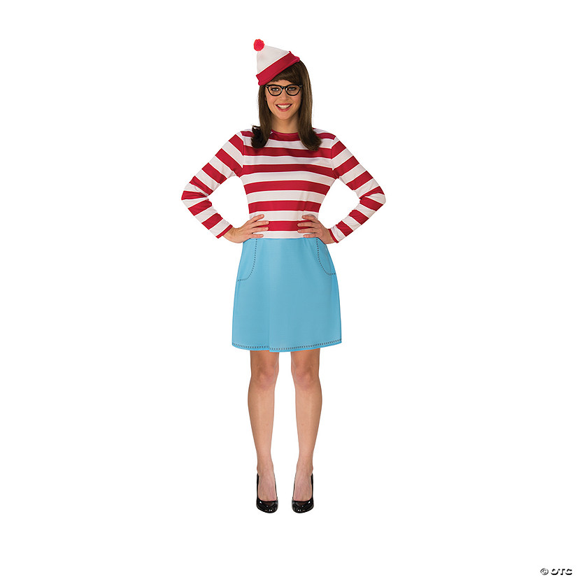 Women's Plus Size Where's Waldo Wenda Costume Image