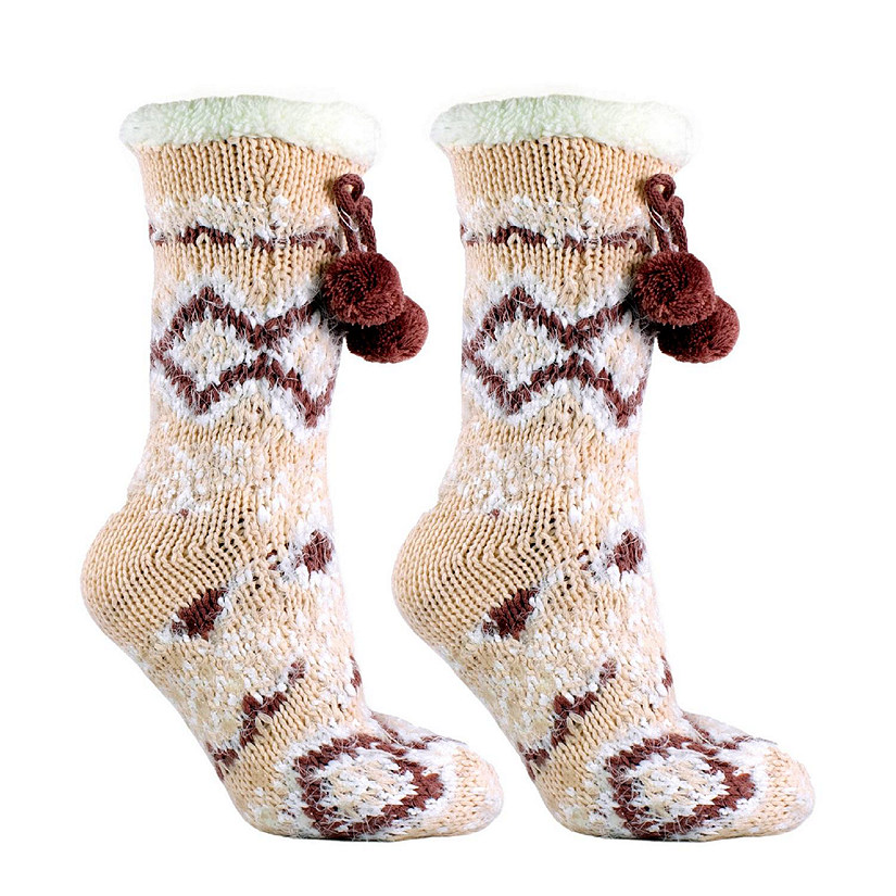 Women's Snow Falls Shea Butter Infused Lounge Socks One Size Fits Most White By MinxNY Image