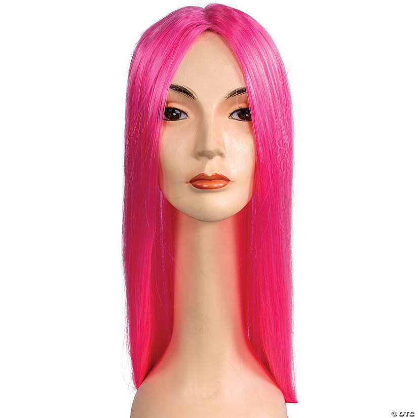 Women's Straight Long Wig B304A Hot Pink Kap Image