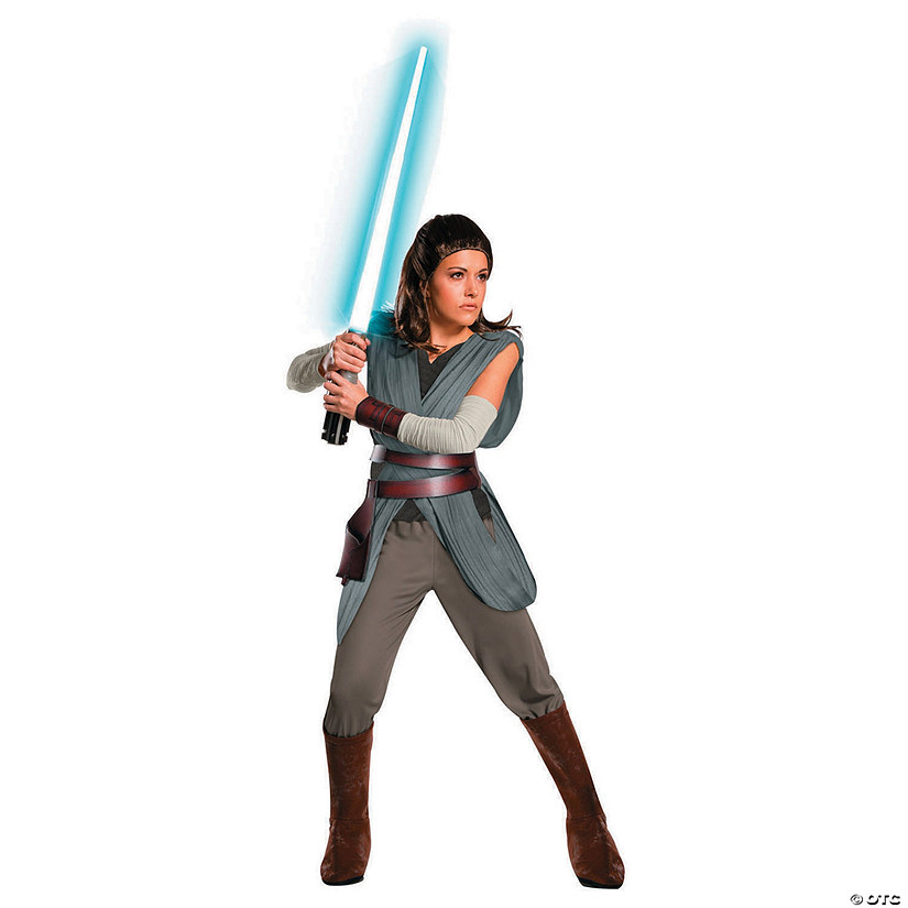 Women's Super Deluxe Star Wars&#8482; Episode VIII: The Last Jedi Rey Costume - Large Image