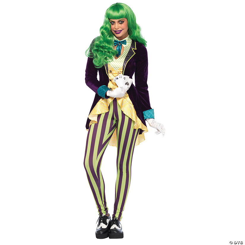 Women's Wicked Trickster Joker Costume Oriental Trading