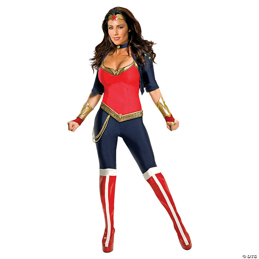 Women's Wonder Woman Jumpsuit Costume Image
