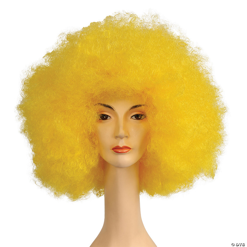Women's Yellow Discount Jumbo Afro Wig Image