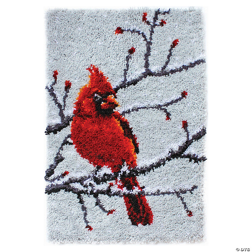 Wonderart Classic Latch Hook Kit 20"X30"Cardinal